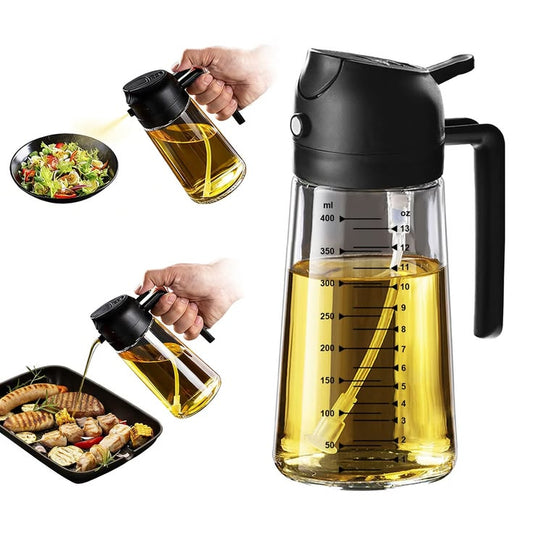 2-in-1 Oil Sprayer & Dispenser Bottle