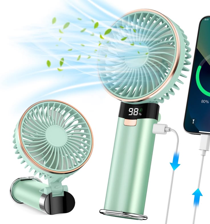 Portable Cooling Mini Fan with Power Bank