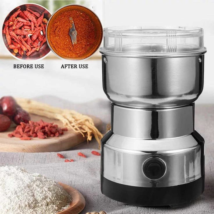 Electric Stainless Steel Spice & Coffee Grinder