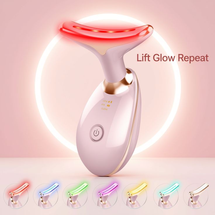 Rechargeable LED Face & Neck Beauty Massager