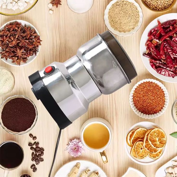 Electric Stainless Steel Spice & Coffee Grinder