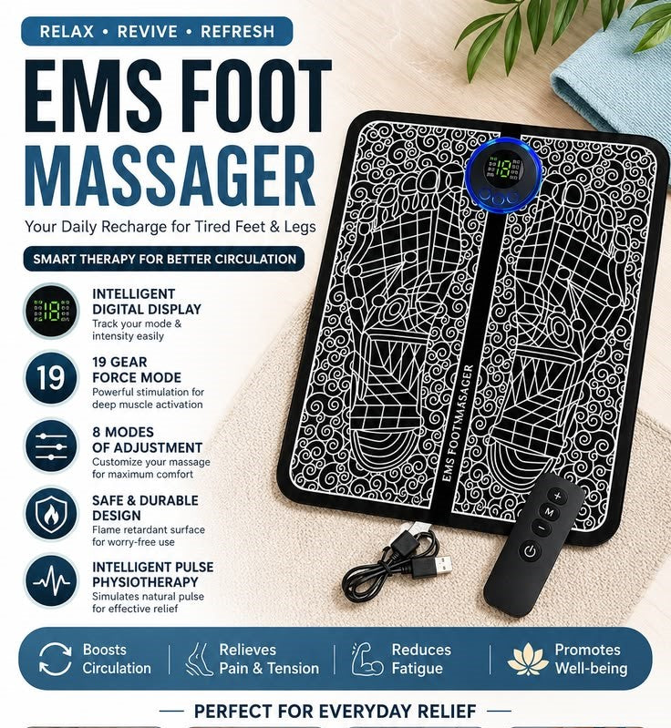 EMS Electric Foot Massager Mat