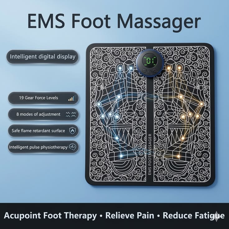 EMS Electric Foot Massager Mat