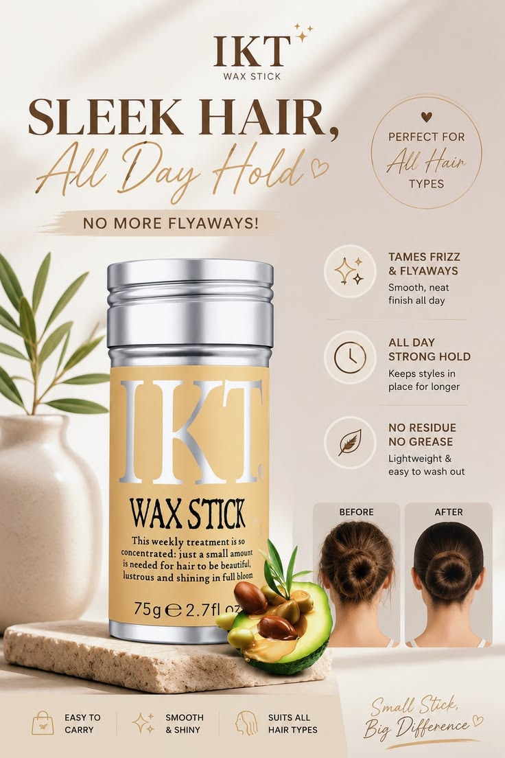 Professional Hair Wax Stick – Frizz Control
