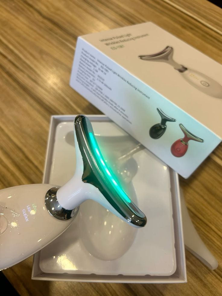 Rechargeable LED Face & Neck Beauty Massager