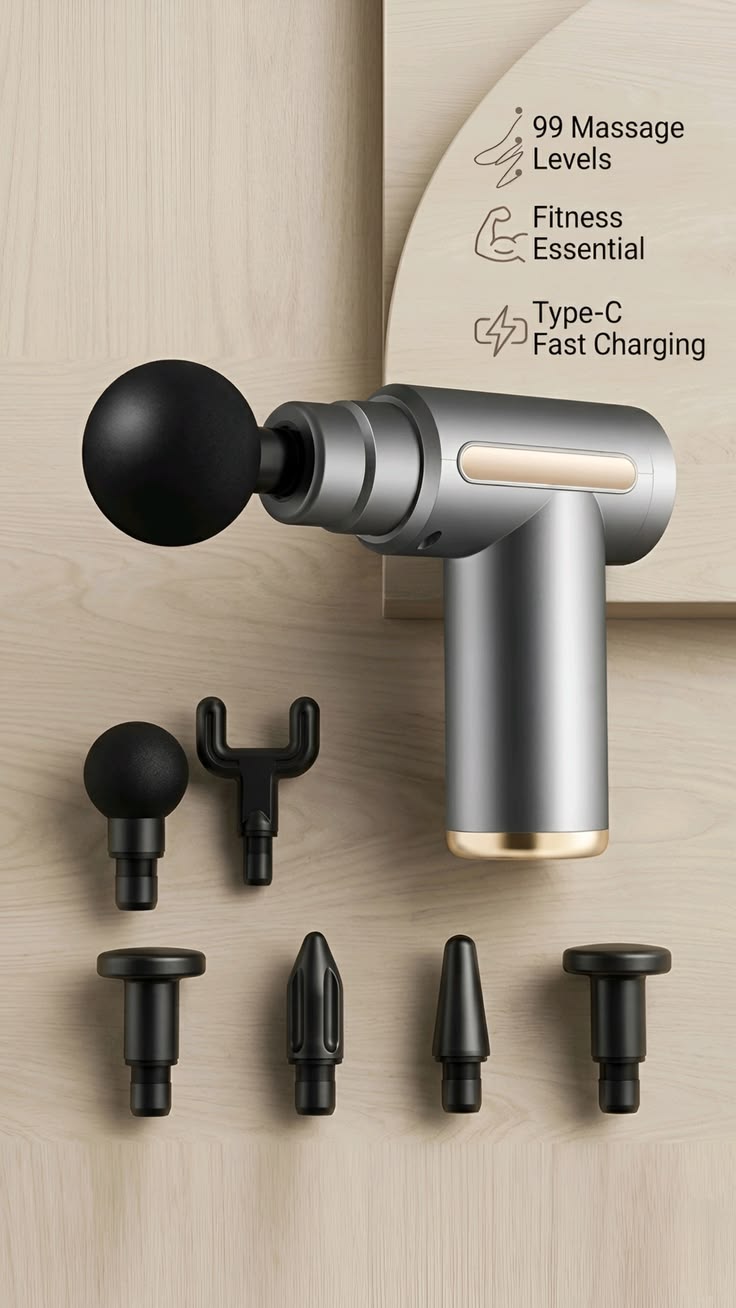 Rechargeable Massage Gun for Deep Muscle Relief